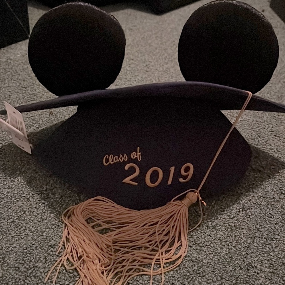 Mickey Mouse Disney ears graduation cap 2019